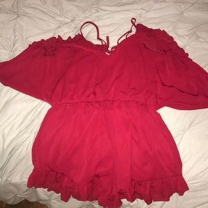 Red romper